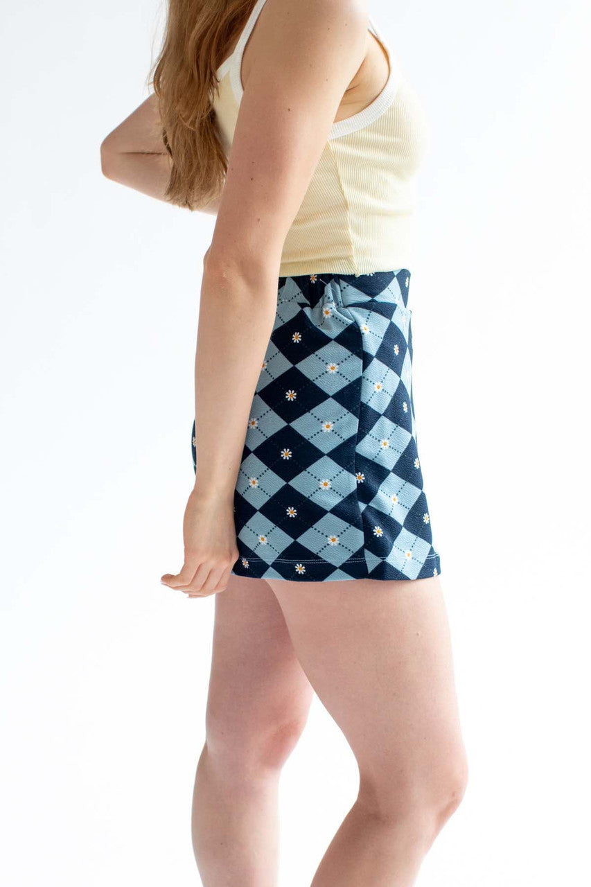 Argyle Daisy Skort