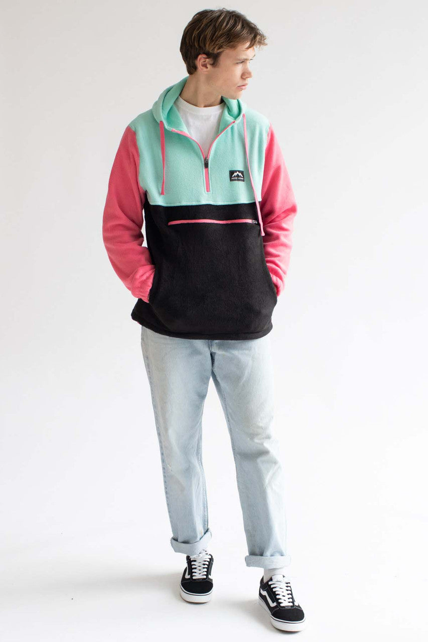 Aruba Color Blocked Polar Fleece Hoodie