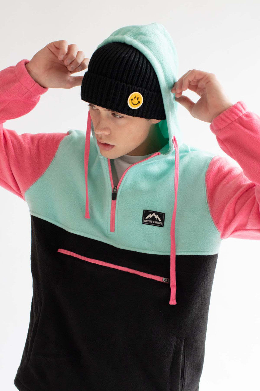Aruba Color Blocked Polar Fleece Hoodie