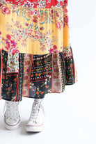 Assorted Tiered Festival Maxi Skirt