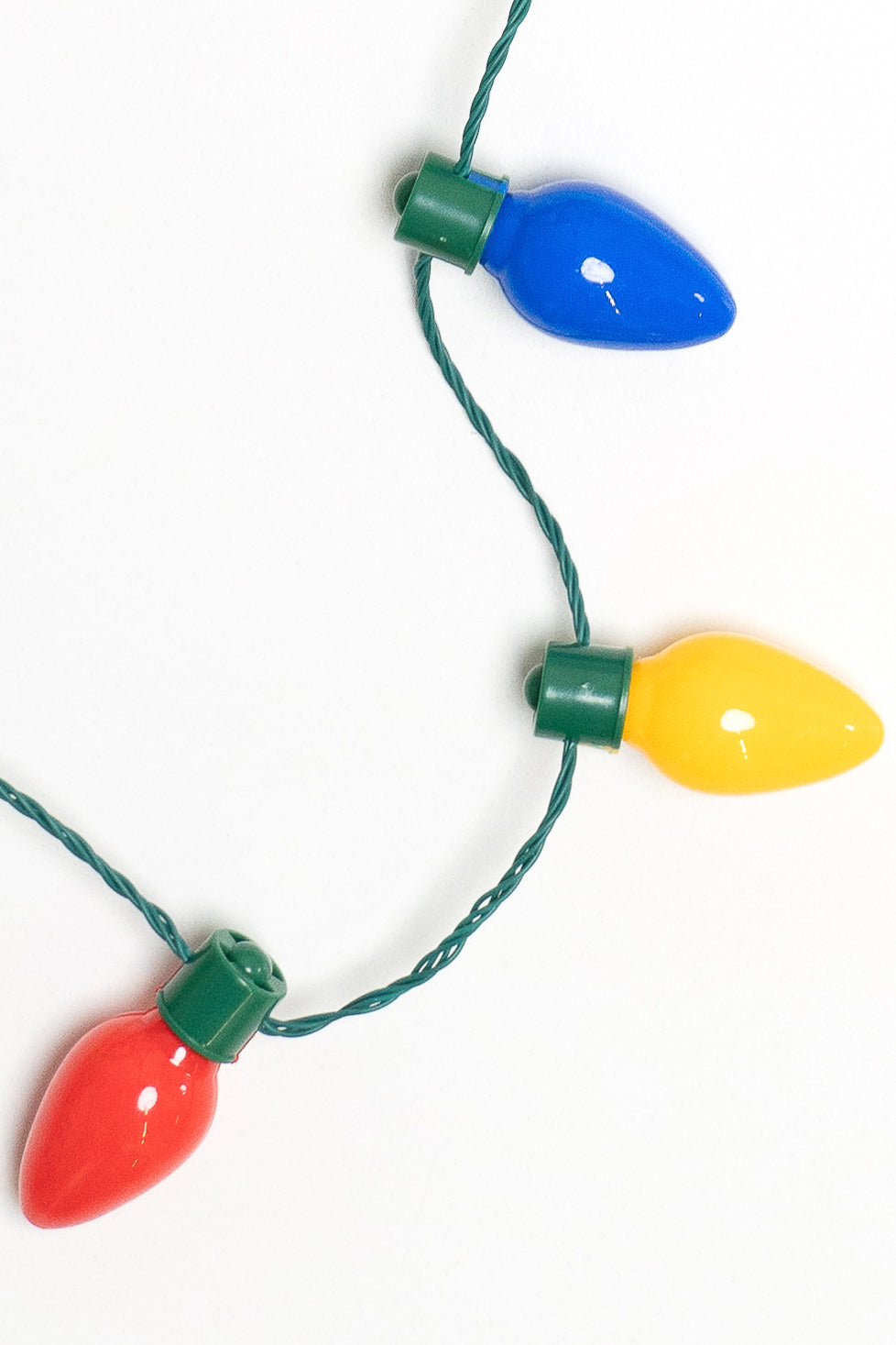 Light Up Christmas Bulb Necklace