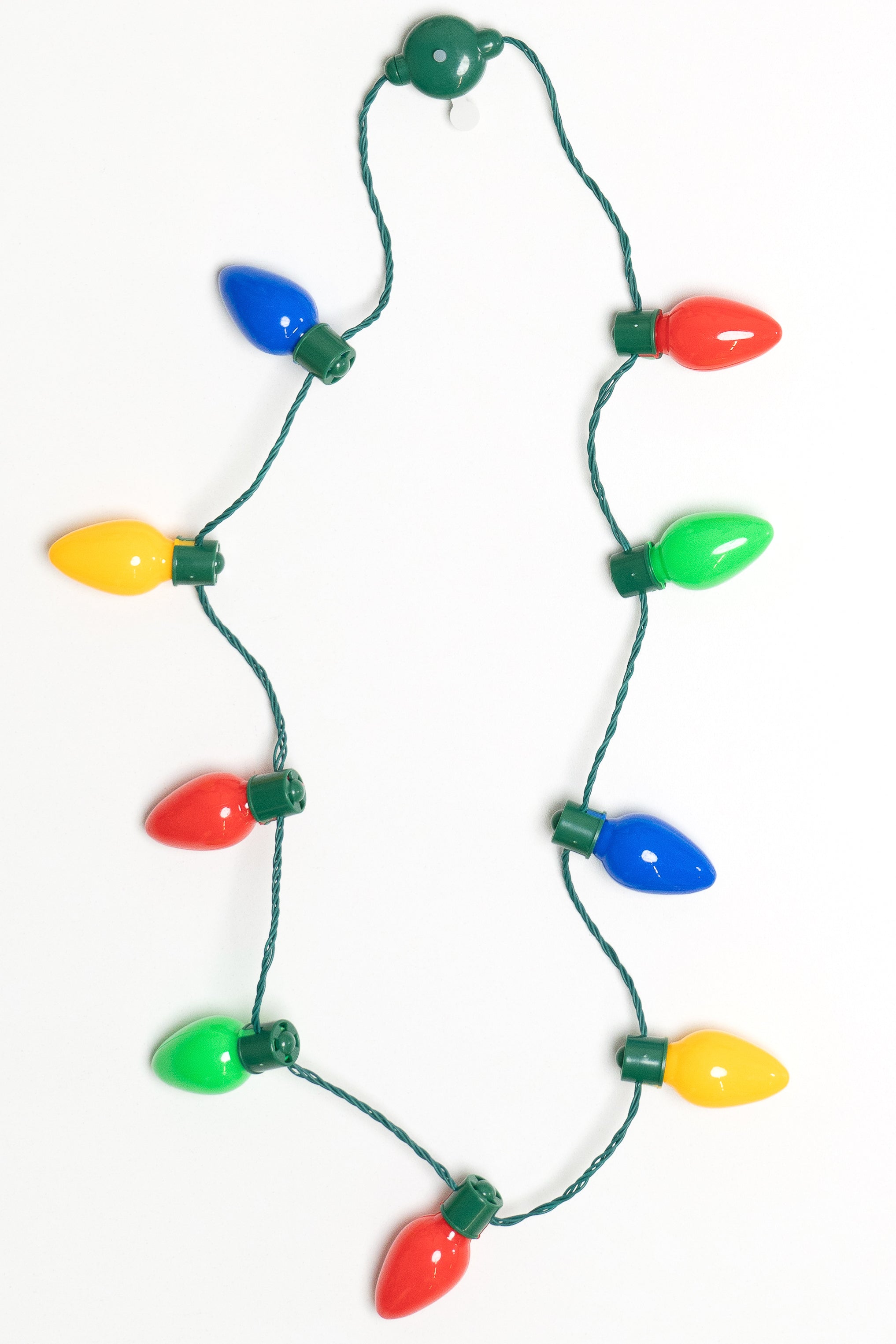 Light Up Christmas Bulb Necklace