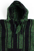 Vintage Green Stripe Baja Hoodie