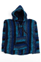 Vintage Blue Stripe Baja Hoodie 1