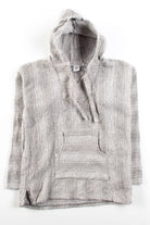 Vintage Grey Stripe Baja Hoodie 2