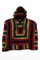 Vintage Rasta Stripe Baja Hoodie