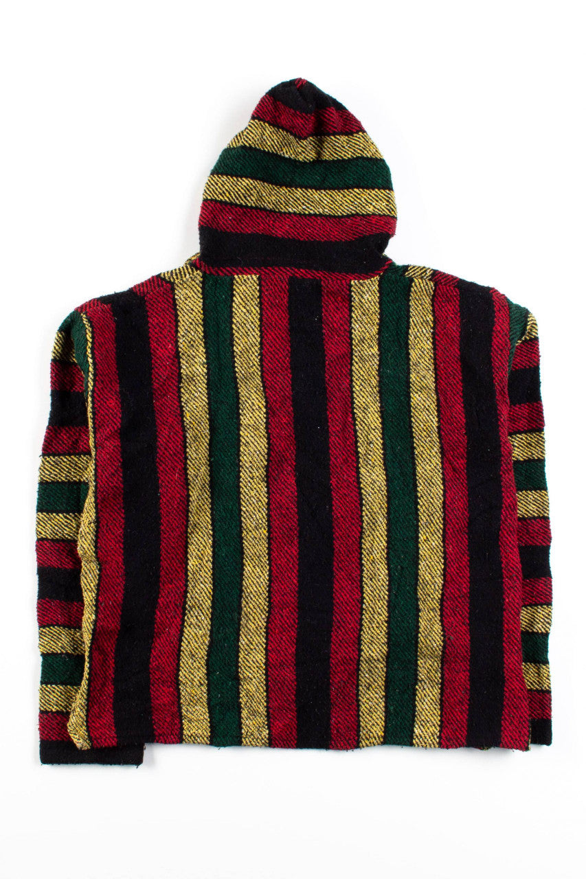 Vintage Rasta Stripe Baja Hoodie