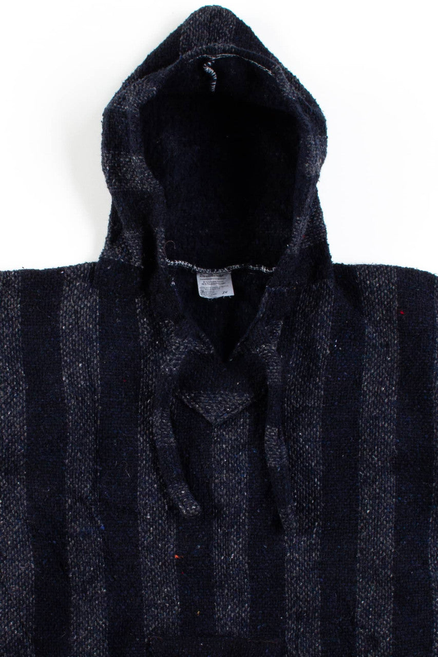 Vintage Navy Striped Baja Hoodie