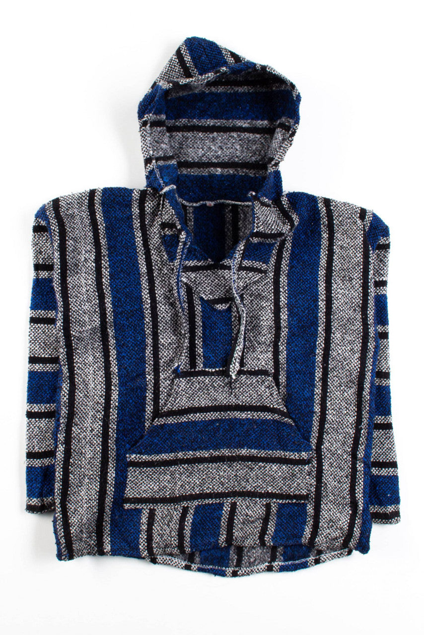 Vintage Blue Stripe Baja Hoodie 4