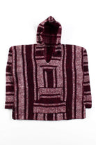 Vintage Dark Red Baja Hoodie 1