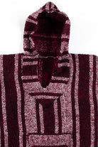 Vintage Dark Red Baja Hoodie 1