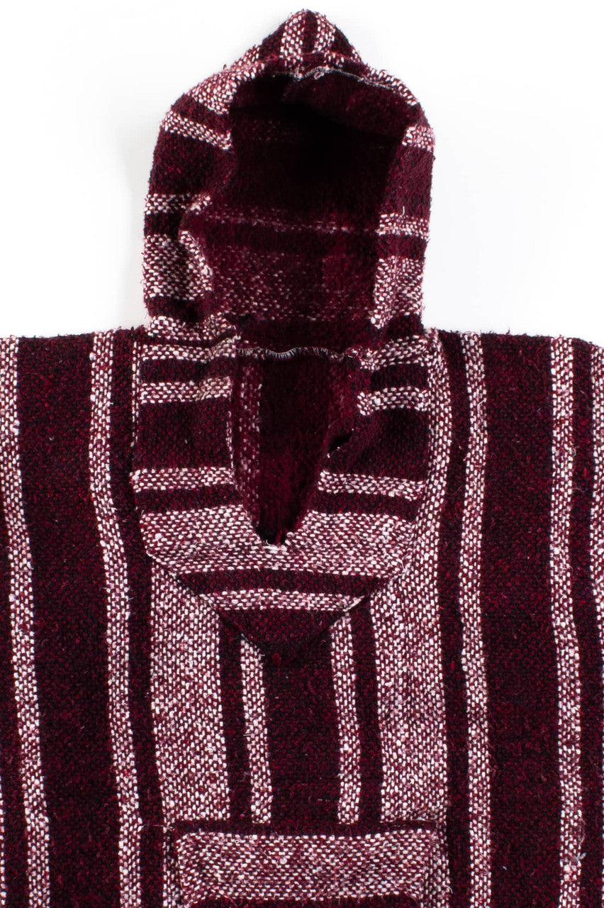 Vintage Dark Red Baja Hoodie 1