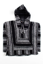 Vintage Black & White Baja Hoodie 3