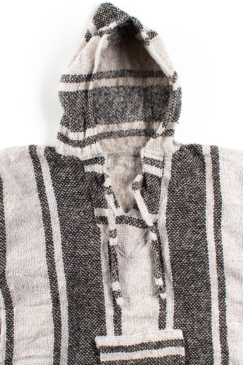 Vintage Oatmeal Stripe Baja Hoodie