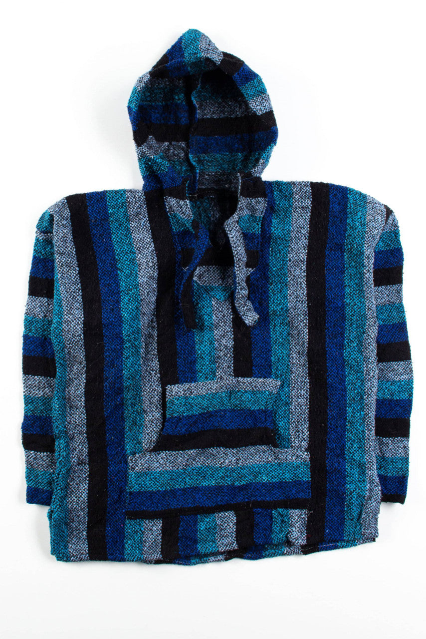 Vintage Blue Stripe Baja Hoodie 5