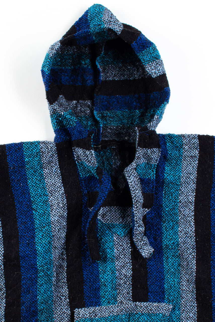 Vintage Blue Stripe Baja Hoodie 5