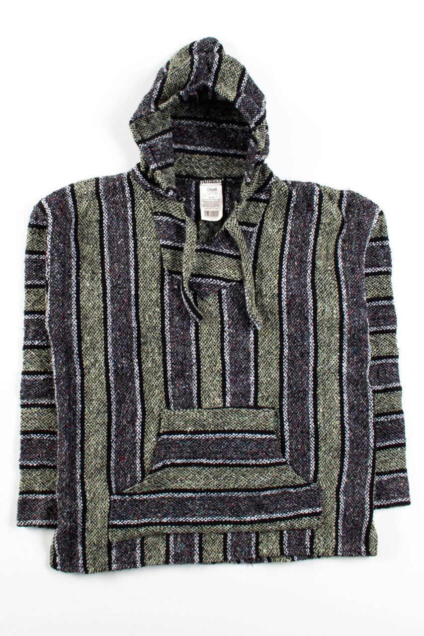 Vintage Sage Stripe Baja Hoodie 1