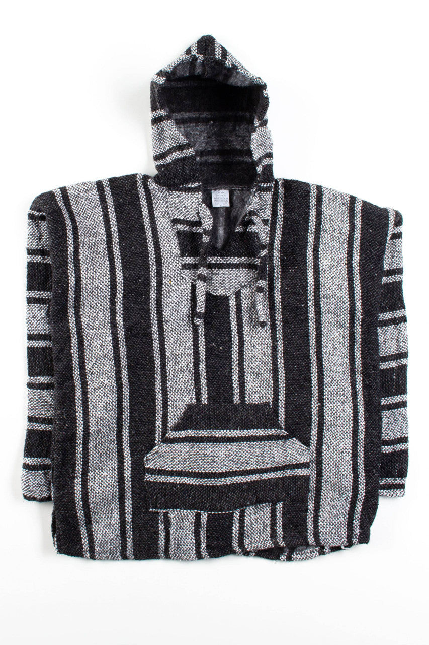 Vintage Charcoal Stripe Baja Hoodie