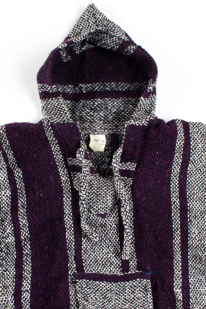 Vintage Purple Stripe Baja Hoodie 2