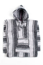 Vintage Black & White Baja Hoodie 4