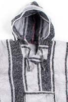 Vintage Black & White Baja Hoodie 4