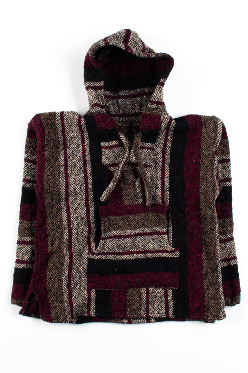 Vintage Red & Tan Baja Hoodie
