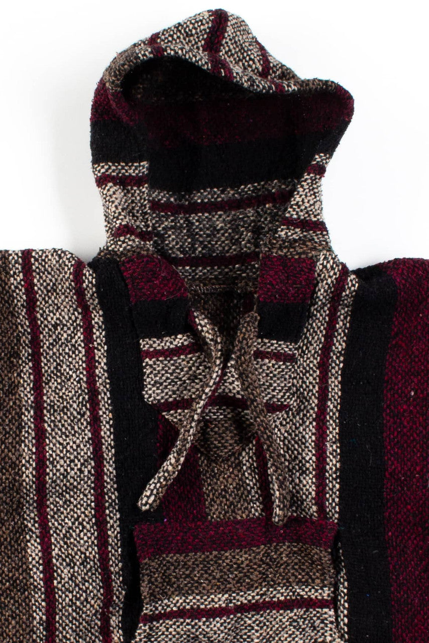Vintage Red & Tan Baja Hoodie