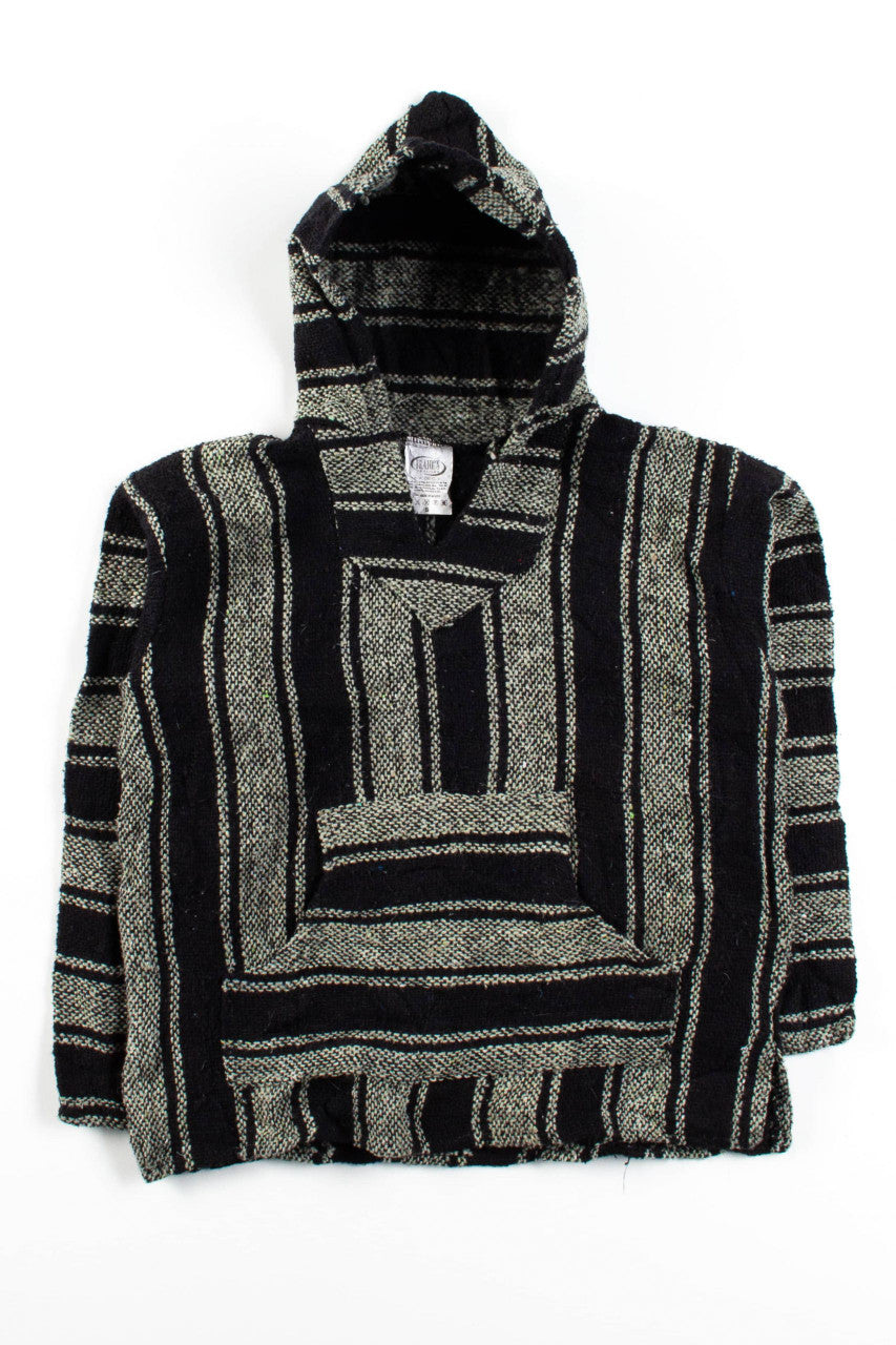 Vintage Sage Stripe Baja Hoodie