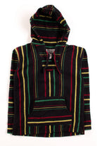 Vintage Rasta Stripes Baja Hoodie