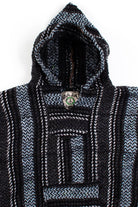 Recycled Black & Blue Baja Hoodie