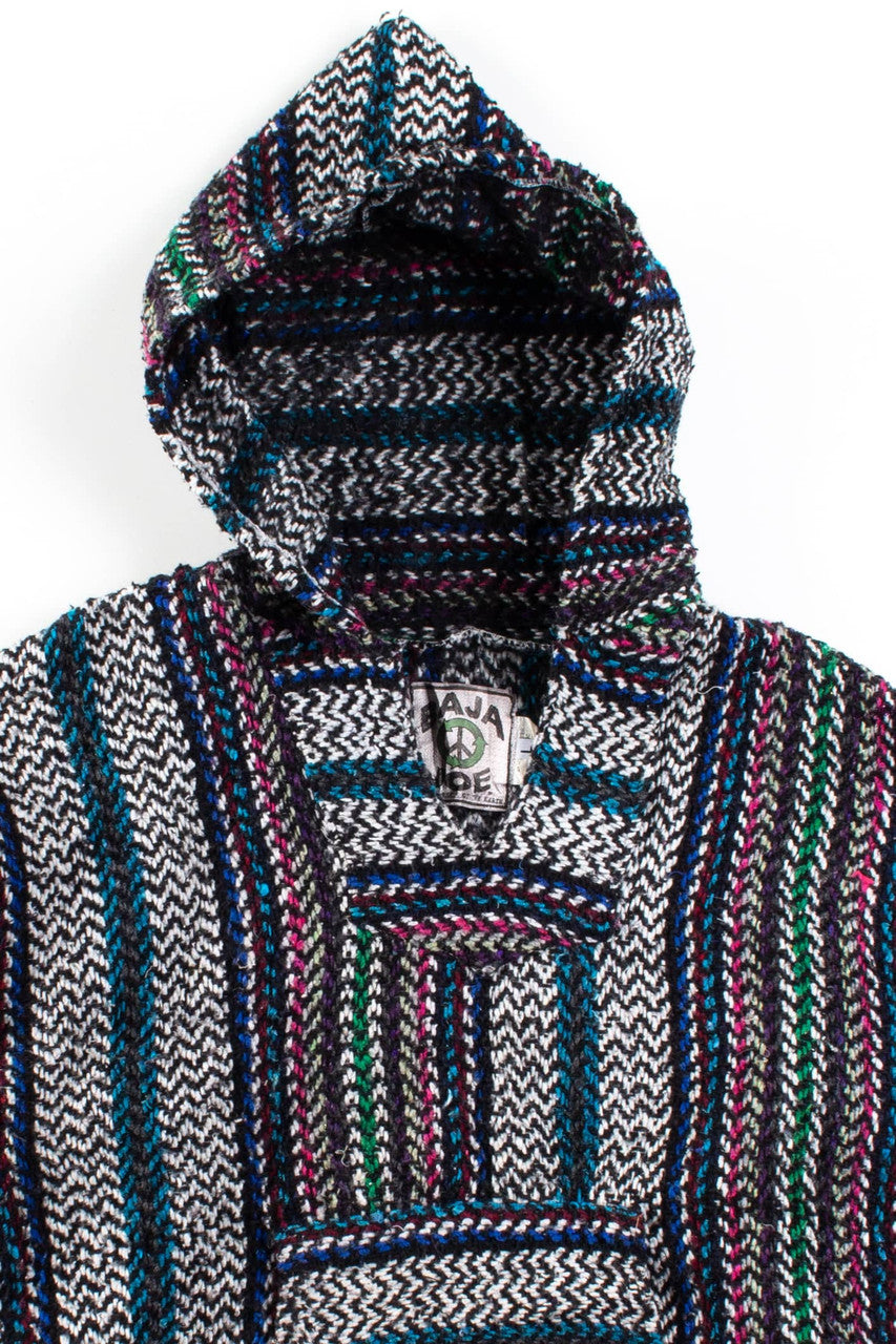 Recycled Black Multicolor Baja Hoodie
