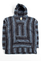 Vintage Blue & Gray Baja Hoodie