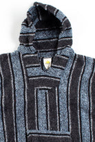 Vintage Blue & Gray Baja Hoodie