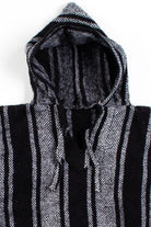 Vintage Gray & Black Baja Hoodie