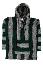Vintage Green & White Baja Hoodie 1