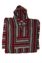 Vintage Red & Gray Baja Hoodie