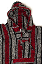 Vintage Red & Gray Baja Hoodie
