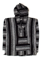 Vintage Black & White Baja Hoodie 5