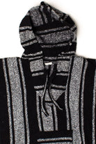 Vintage Black & White Baja Hoodie 5