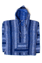 Vintage Blue Striped Baja Hoodie 3