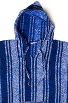 Vintage Blue Striped Baja Hoodie 3