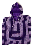 Vintage Purple & White Baja Hoodie