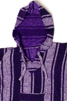 Vintage Purple & White Baja Hoodie