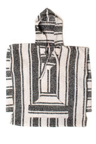 Vintage White Striped Baja Hoodie