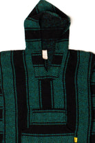 Vintage Teal & Black Baja Hoodie