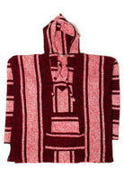 Vintage Red Striped Baja Hoodie