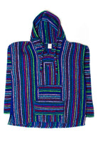 Vintage Blue Rainbow Baja Hoodie