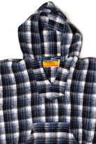 Vintage Blue Plaid Baja Hoodie