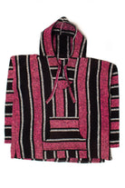 Vintage Magenta & Black Baja Hoodie
