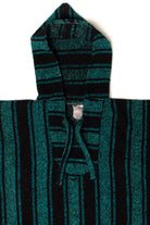 Vintage Emerald & Black Baja Hoodie